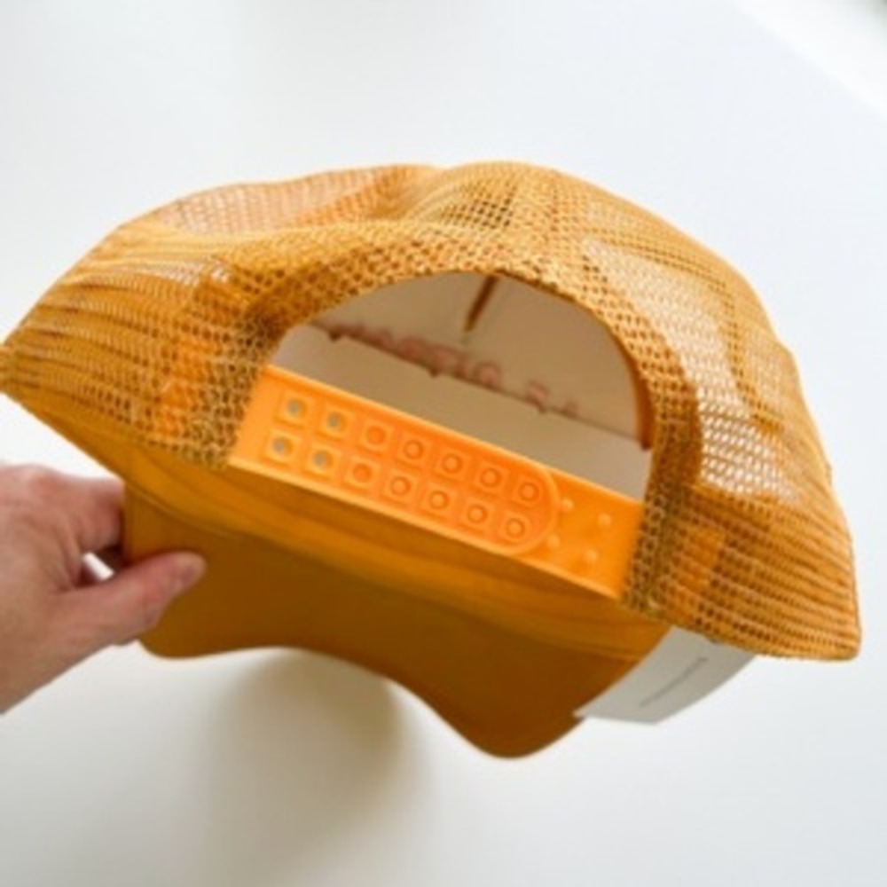 NWT Anthropologie Worn/West Le Citron Trucker Hat Orange Womens One Size - Picture 8 of 8